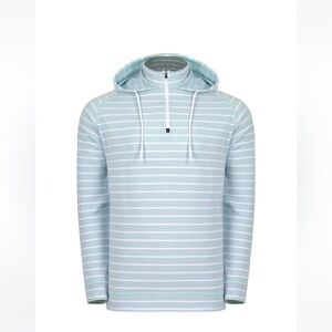 Swannies Dalton Quarter Zip Hoodie ✨ Blue Haze Size Medium